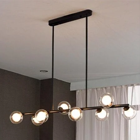 Golden Lighting Nordic Contemporary Pendant Glass Chandelier Hanging Lamp Dining Decor -