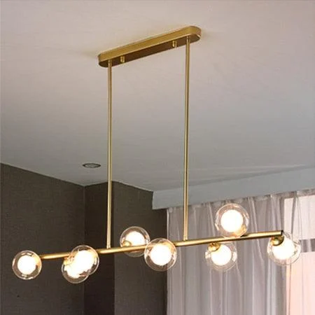 Golden Lighting Nordic Contemporary Pendant Glass Chandelier Hanging Lamp Dining Decor -