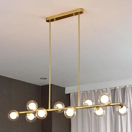 Golden Lighting Nordic Contemporary Pendant Glass Chandelier Hanging Lamp Dining Decor -