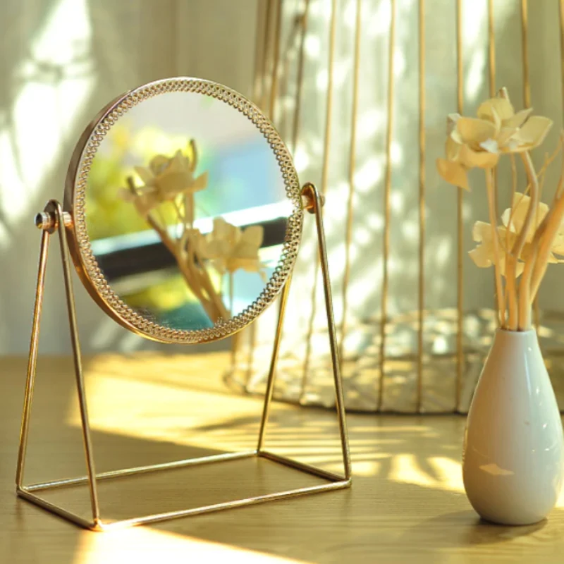 Golden Makeup Mirror -  - #tag1#