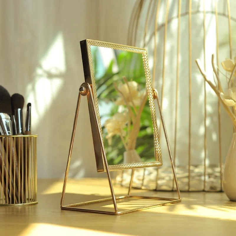 Golden Makeup Mirror -  - #tag1#