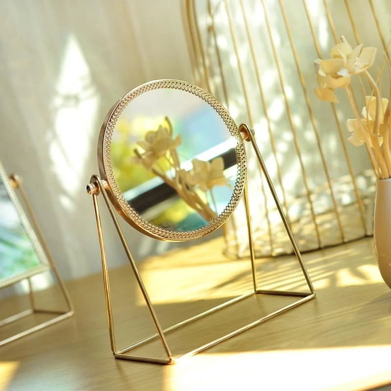 Golden Makeup Mirror -  - #tag1#