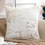 Golden Plush Pillow Cover tag1