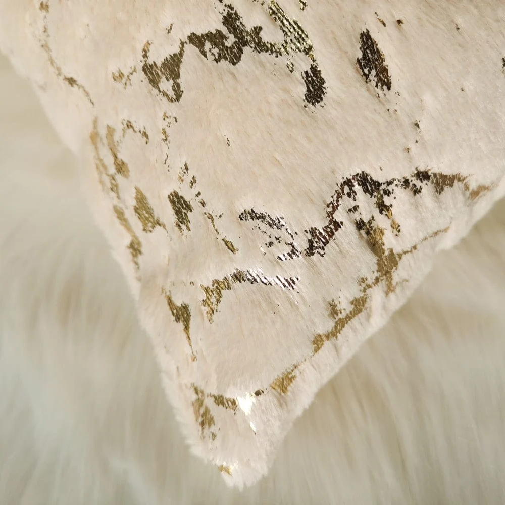 Golden Plush Pillow Cover -  - #tag1#