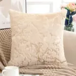 Golden Plush Pillow Cover tag1