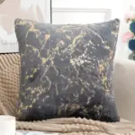 Golden Plush Pillow Cover tag1