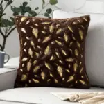 Golden Plush Pillow Cover tag1