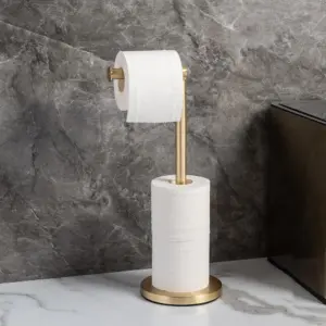 Golden Standing Tissue Holder