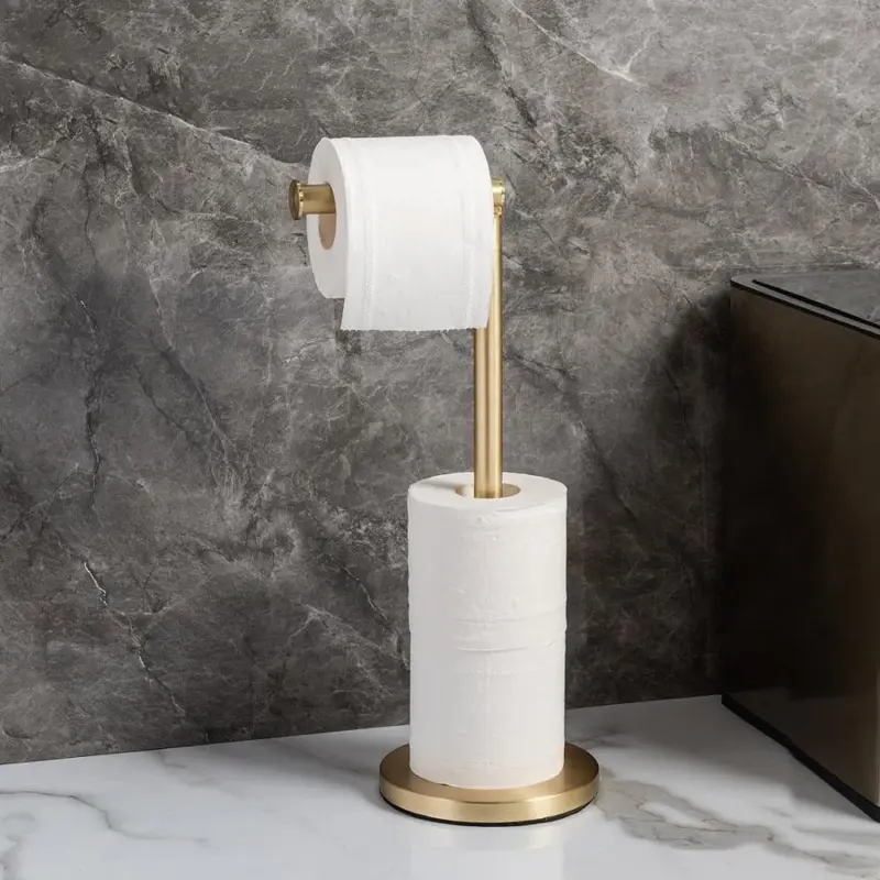 Golden Standing Tissue Holder tag1