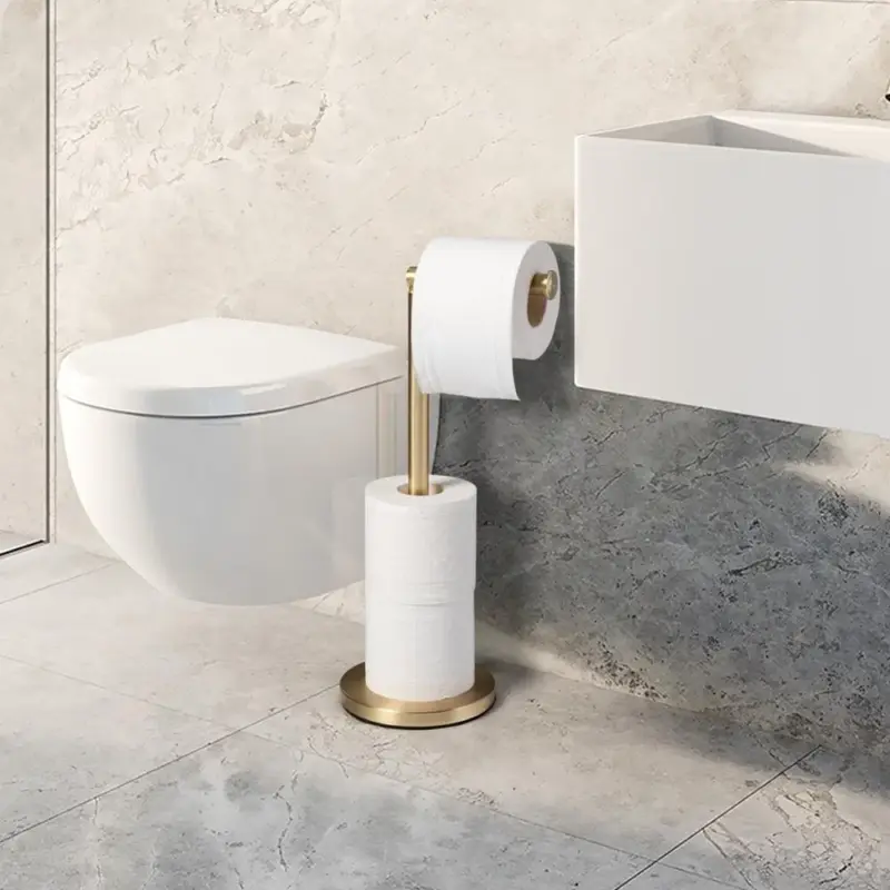 Golden Standing Tissue Holder tag1