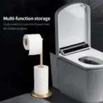 Golden Standing Tissue Holder tag1