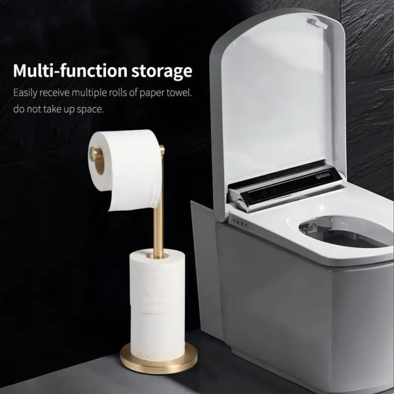 Golden Standing Tissue Holder tag1