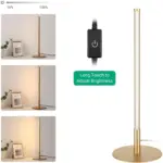 Golden Table Lamp with Minimalist Design tag1