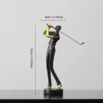 Golfer Decorative Figurine