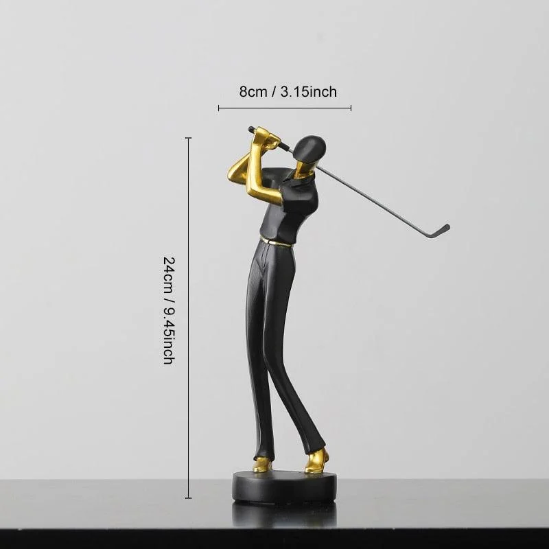 Golfer Decorative Figurine -