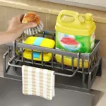 Gootsteen Afvoerrek Rvs Sponshouder Kraan Opbergen Zeep Afvoer Handdoekrek Plank Organizer Keuken Accessoires.jpg 4d592ed7 b7fd 4033 bc58 52e3c42d3bc6