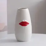Gorgeous Red Lips Porcelain Vase tag1