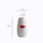 Gorgeous Red Lips Porcelain Vase tag1