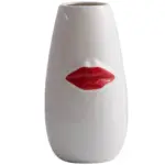 Gorgeous Red Lips Porcelain Vase tag1