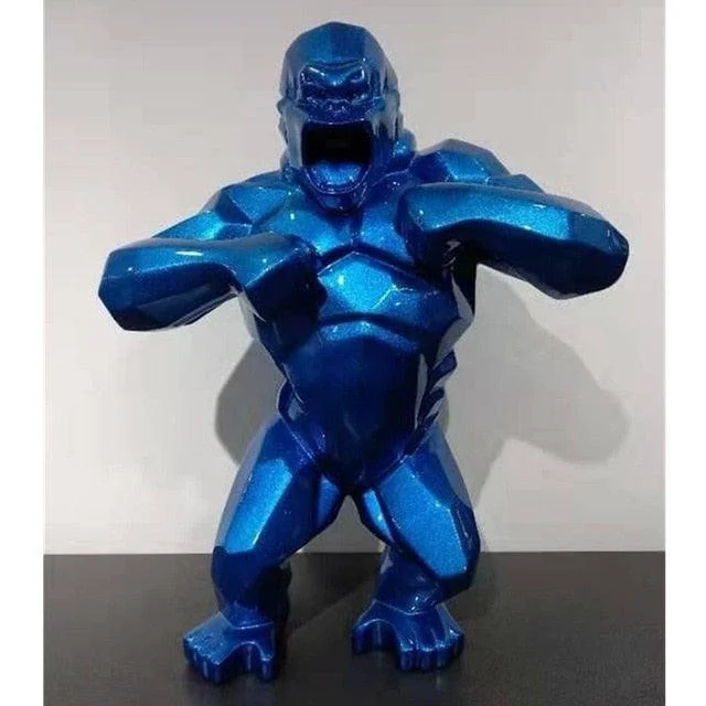 Gorilla Kong Decoration Office Sculptures and Statues Crafts -