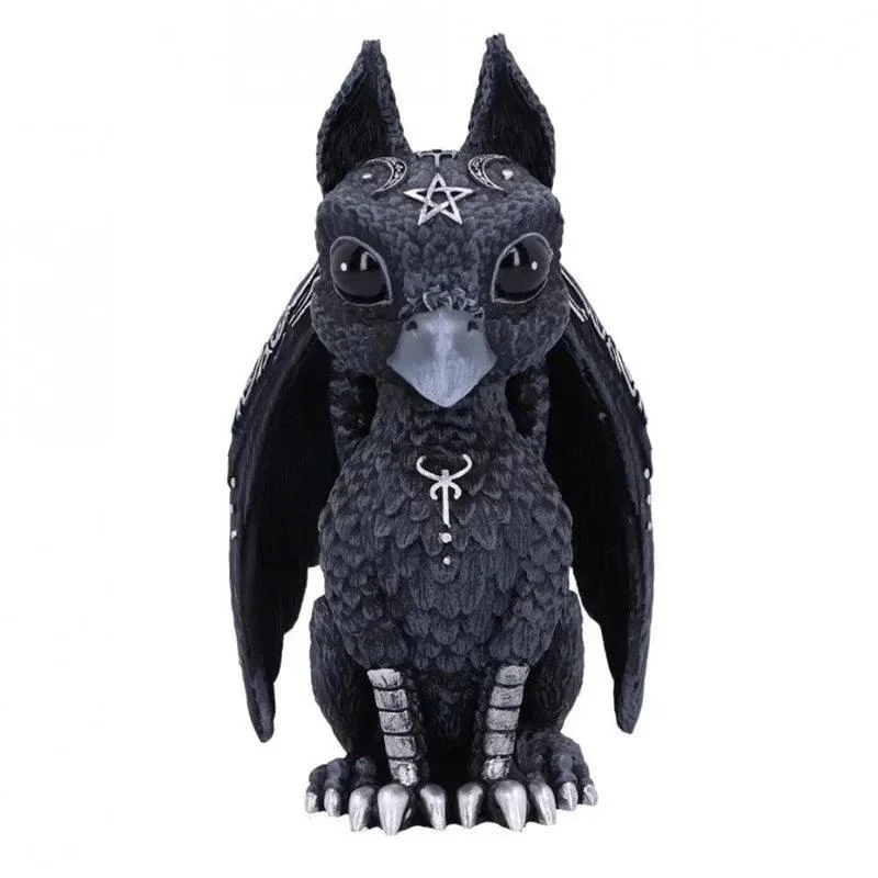 Gothic Cat Statue: Halloween Magic Decor Craft -