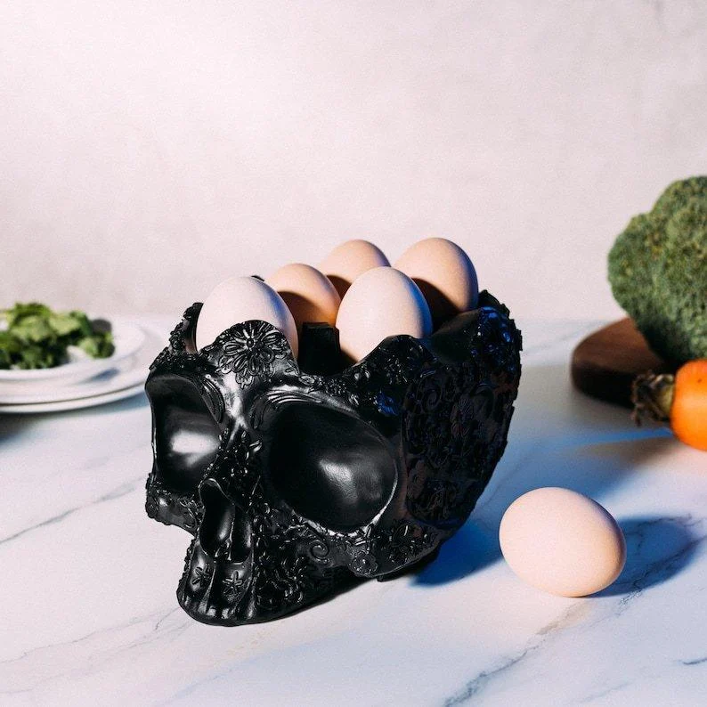 Gothic Halloween Resin Craft Egg Holder -  - #tag1#