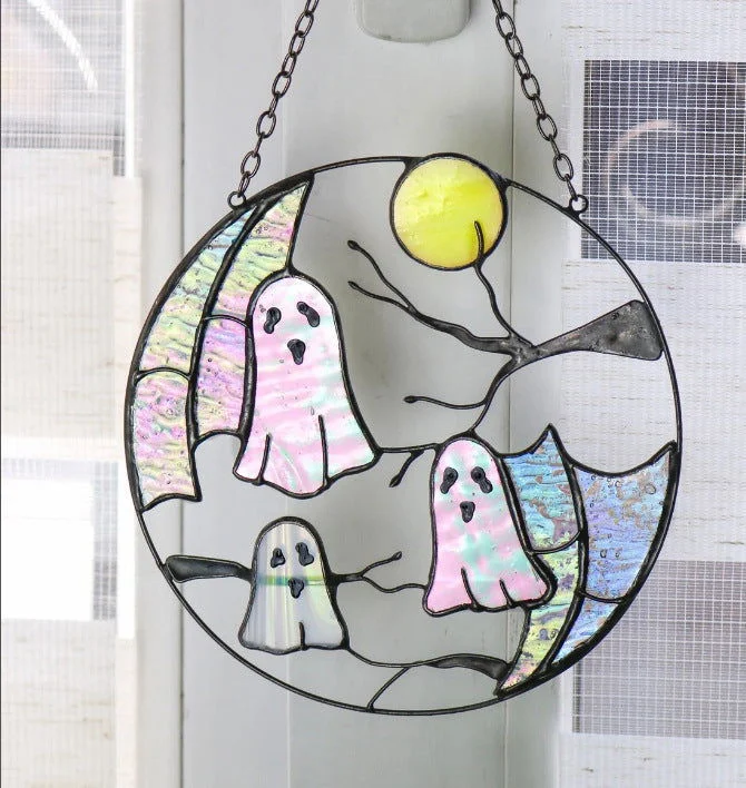 Gothic Horror Home Decoration Halloween Ghost Window Wall Hanging -  - #tag1#