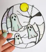 Gothic Horror Home Decoration Halloween Ghost Window Wall Hanging tag1