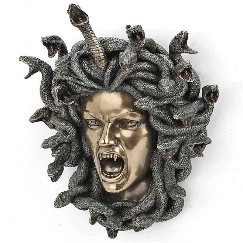 Gothic Myth Medusa Wall Front Door Ornament -