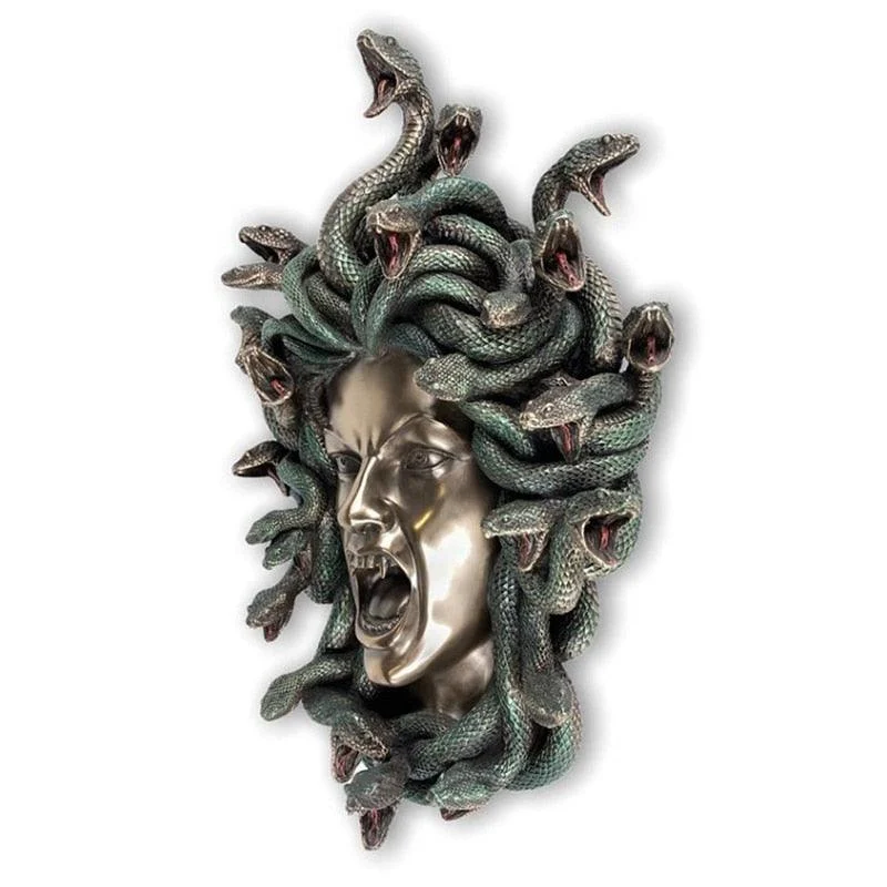 Gothic Myth Medusa Wall Front Door Ornament -