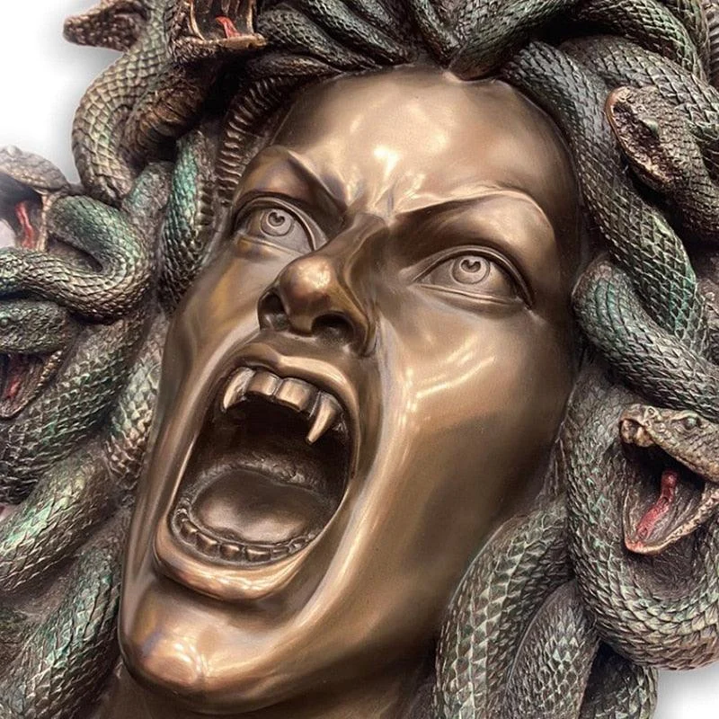 Gothic Myth Medusa Wall Front Door Ornament -