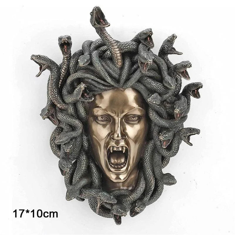 Gothic Myth Medusa Wall Front Door Ornament -