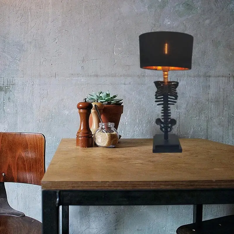Gothic Skeleton Table Lamp tag1