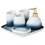 GradientCeramicBathroomWashSet Homeko5