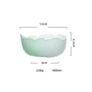 Gradient Coloured Tempered Glass Bowl