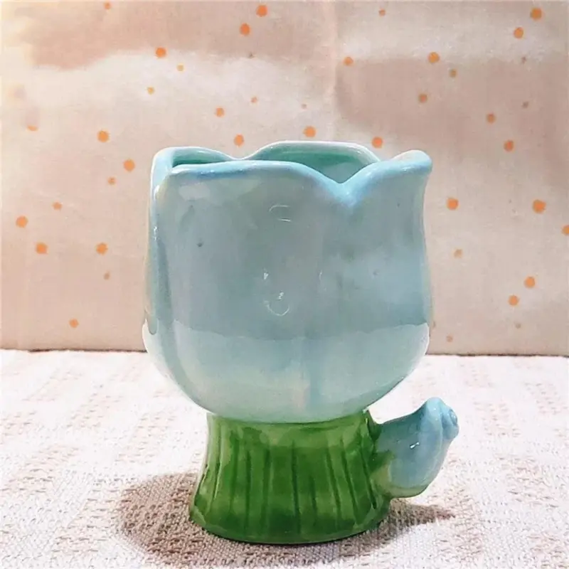 Gradient Tulip Flower Mug Cute Ceramic Cup