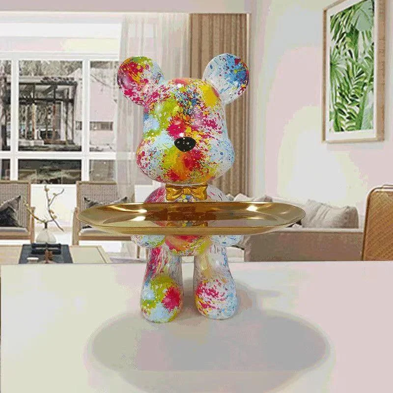 Graffiti Beer Beeldje Huisdecoratie Dier Standbeeld Sleutels Opslag Plank Moderne Kamer Sculptuur Tafel Decor Abstract Ornament D302d28b 8b39 4663 8f69 A0119ab4a21a