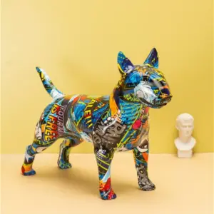 Graffiti Bull Terrier Statuette