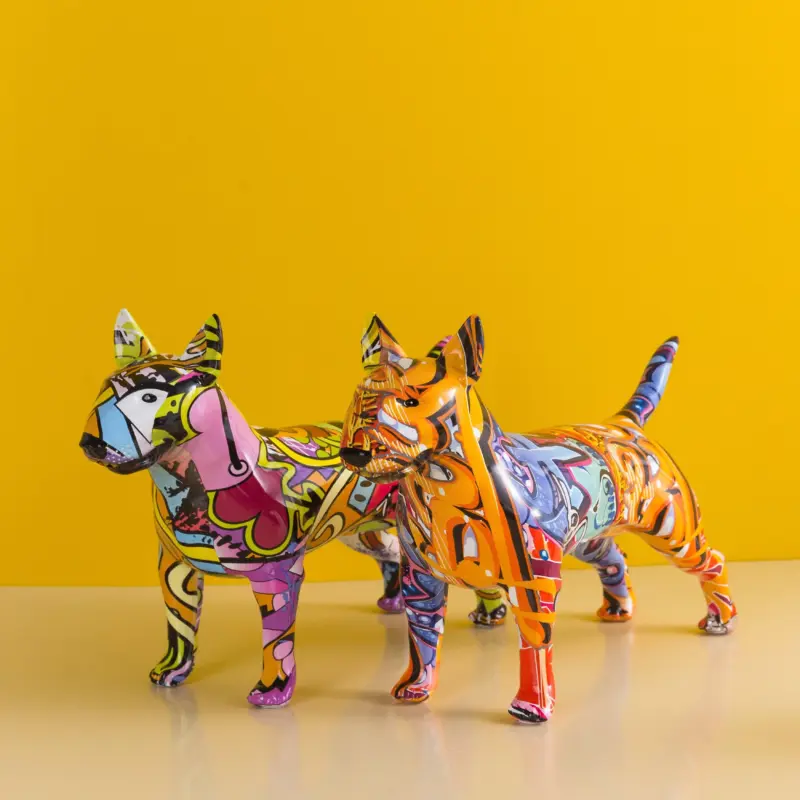 GraffitiBullTerrierStatuette Homeko2