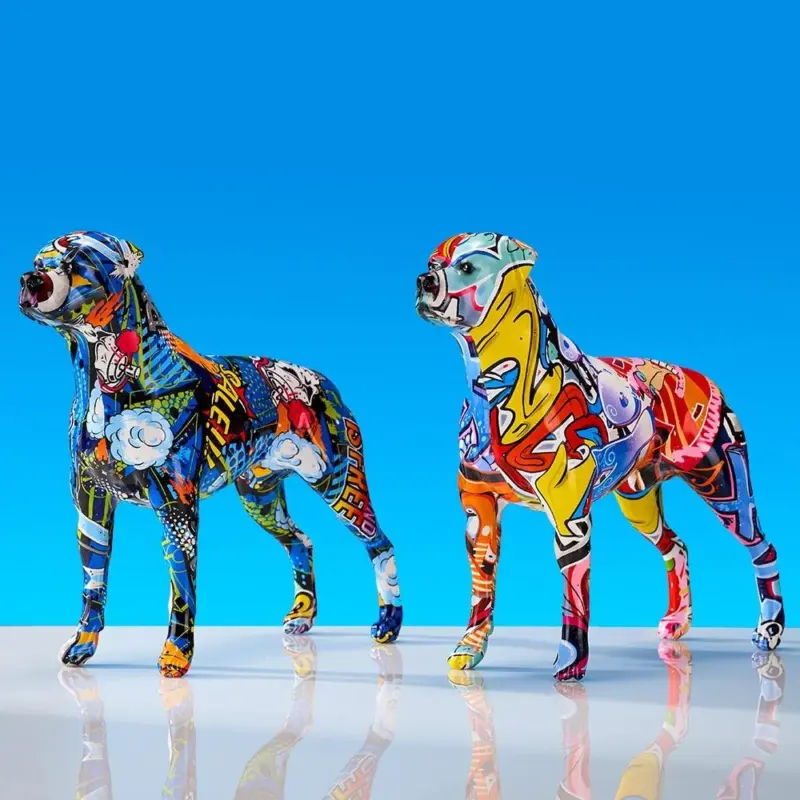 GraffitiDogStatuette Homeko6