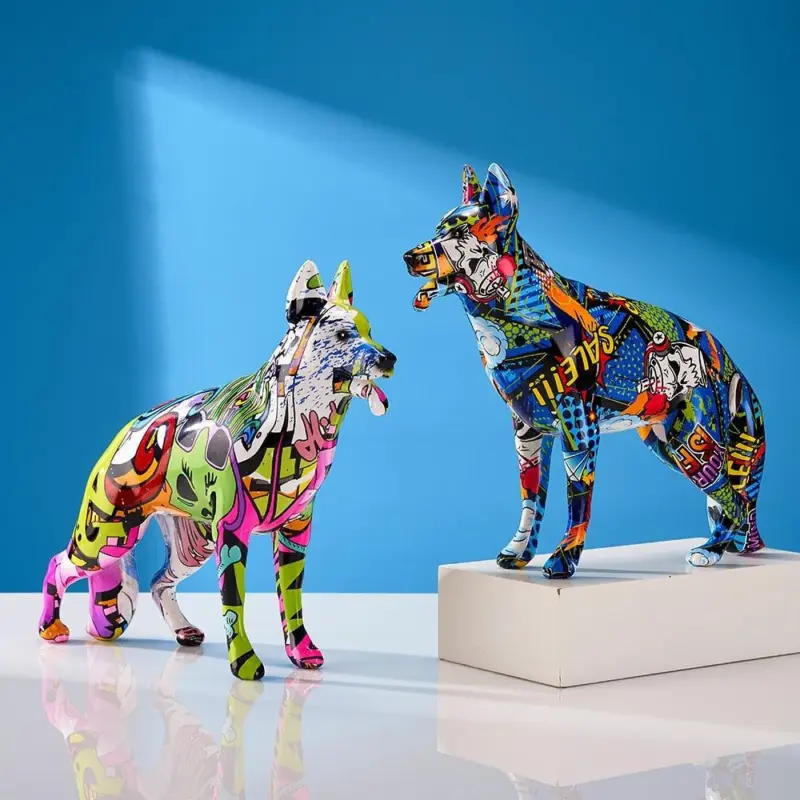 GraffitiDogStatuette Homeko8