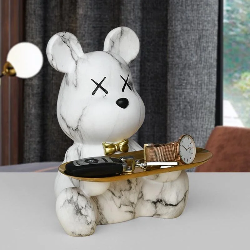 Graffiti Teddy Bear Tray - Homeko