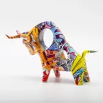 Graffiti Art Bull Sculpture