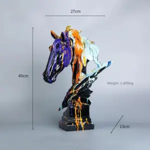 Graffiti Horse Head Statue