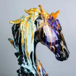 Graffiti Horse Head Statue