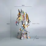 Graffiti Horse Head Statue