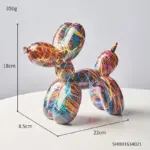 Graffiti Painted Balloons Dog Art Sculpture