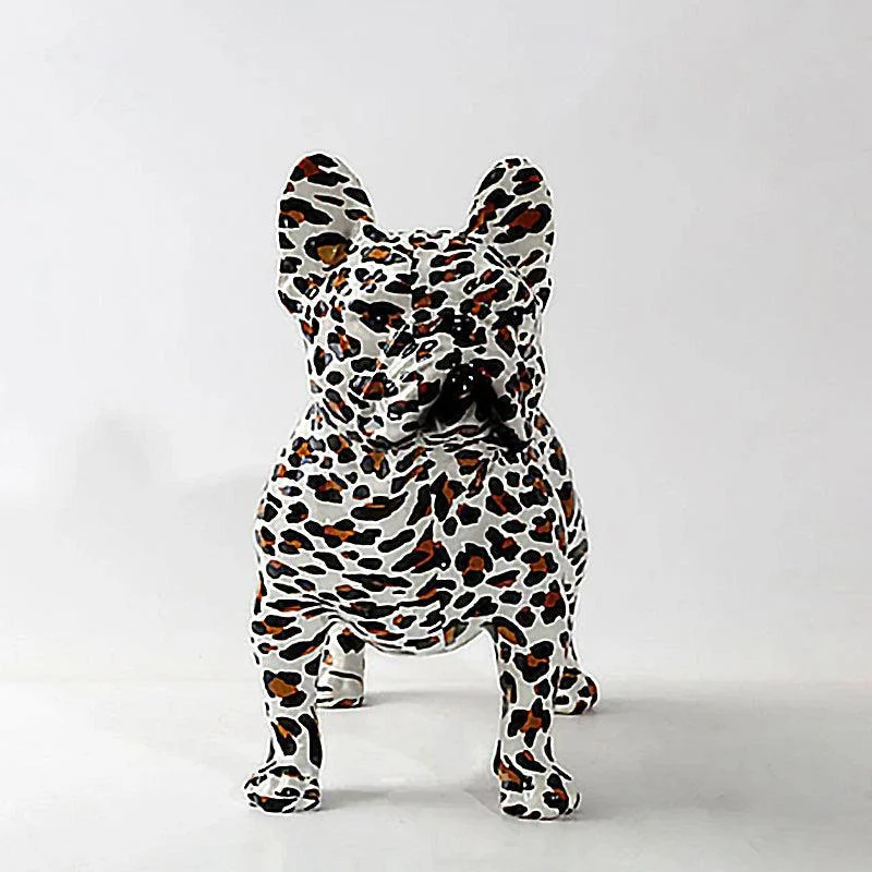 Graffiti Painted French Bulldog Dog Art Sculpture -