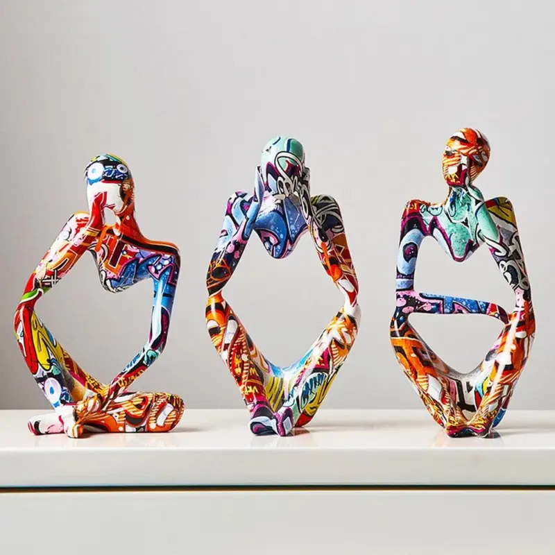 Graffiti Thinker Sculpture