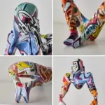 Graffiti Thinker Sculpture